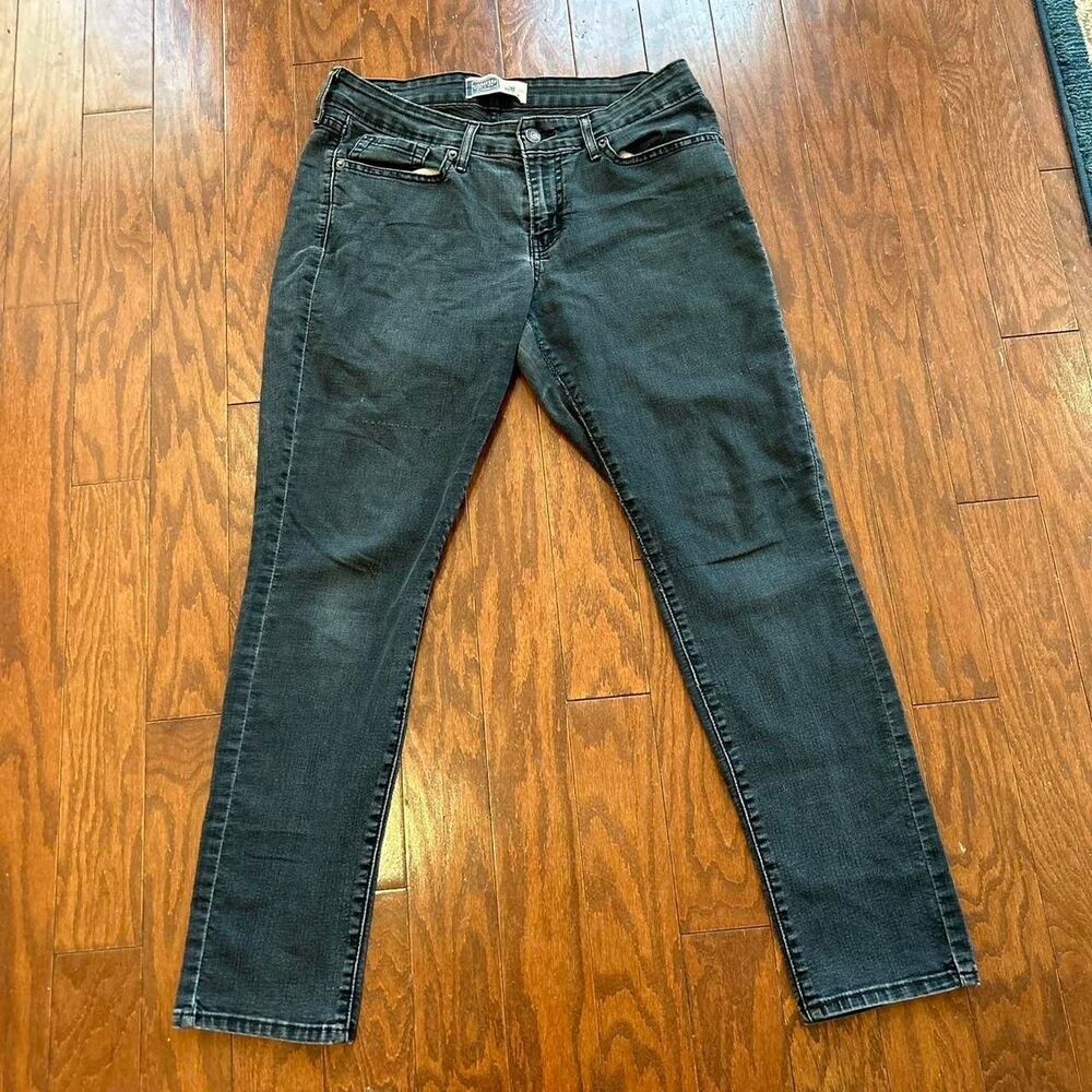 Levi-s Women's Black and Grey Jeans